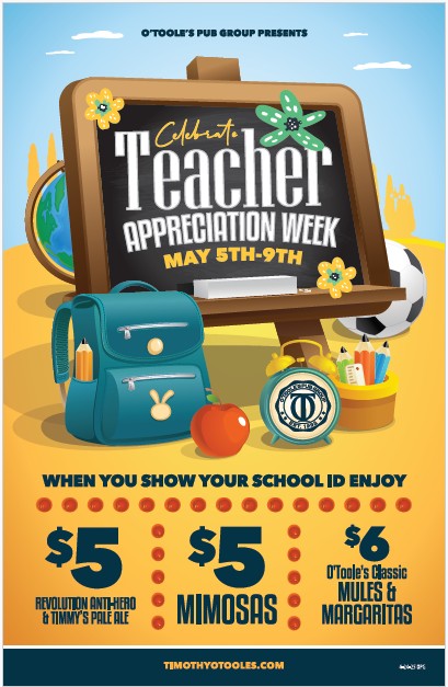 Teacher Appreciation Week - Timothy O'Toole's Gurnee